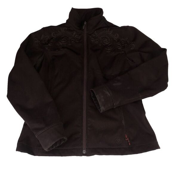 Ariat Women’s Soft Shell Jacket Embroidered Brown Size Medium - Picture 1 of 16